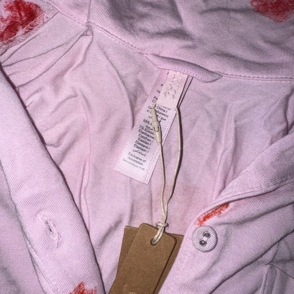 SKIMS Valentines Day 2024 Lip Print Pajama Set size XS - Picture 5 of 12